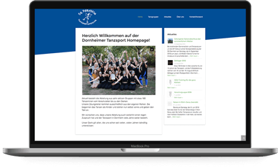 Dornheim Tanzsport Website - Voll Webdesign & SEO
